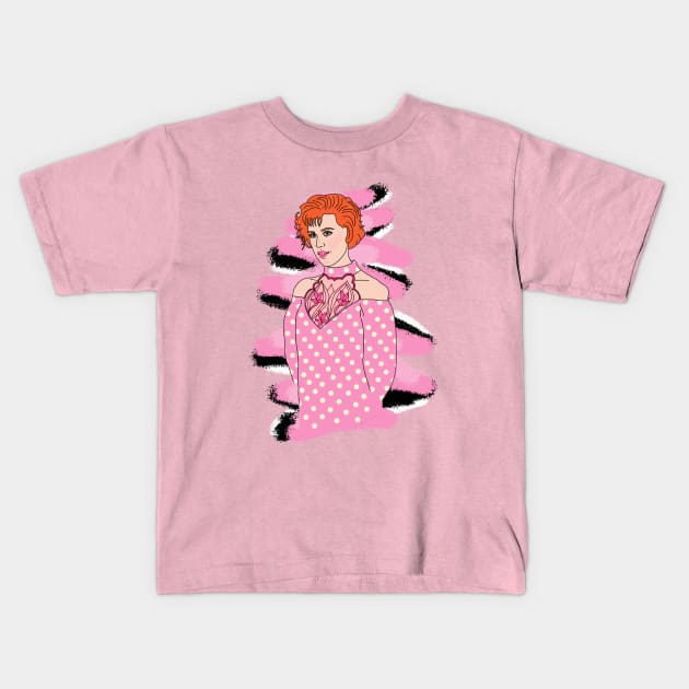 Pretty In Pink Kids T-Shirt by Lydia's Green Light Closet 